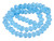 8x6mm Aquamarine Faceted Rondelle Beads 15.5" synthetic [sc3a34]