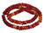 6mm Red Banded Agate Rondelle Beads 15.5" heated [a316c]
