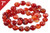 4mm Red Banded Agate Round Loose Beads About 7" heated [i4f20]