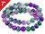 6mm Purple Fusion Jade Round Loose Beads About 7" dyed [i6b5a]