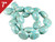 20x22mm Mosaic Turquoise Oval Loose Beads 7" [it261e]