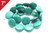 14mm Tibetan Turquiose Puff Coin Loose Beads 7" [it4c14]