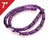 4x13mm Amethyst Tube Loose Beads 7" synthetic [iu78a6]