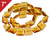14mm Citrine Puff Square Loose Beads 7" synthetic [iu83a7]