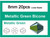 8mm Metallic Green Crystal Faceted Bicone Loose Beads 20pcs. [iuc23b20]