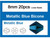 8mm Metallic Blue Crystal Faceted Bicone Loose Beads 20pcs. [iuc23b21]