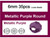 6mm Metallic Purple Crystal Faceted Round Loose Beads 35pcs. [iuc7b22]