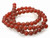 6mm Red Agate Round Beads 15.5" heated [6f10]
