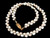 4-5mm 2-Row Freshwater Pearl Necklace 18" + Cable Wire AA Grade Lustre [p303a]