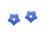 25mm Lapis Howlite Donut Star Beads 1pc. [y931f]