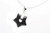 25mm Black Onyx Star Donut Pendant 1pc. [y942ap]