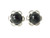 925 Sterling Silver 22mm Black Onyx Post Earring [y801e]