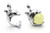 25mm Jumping Dolphin Pendant With 12mm New Jade Ball [y745-c64]