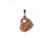 22mm Picture Jasper Heart With Hole Pendant [y108m]