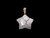 20mm White Howlite Star Pendant [y106g]