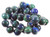 6mm Azurite Malachite Round Beads 15.5" natural dyed [6r66]