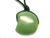30mm (10mm Thick) Green Aventurine Half Moon With Cord Neckalce 36" [y311b]