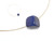 18x18mm Lapis Howlite Dice With Gold Plated Choker [y312a]
