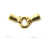14K Gold Plated 32mm 1-3 Row Clasp [y320g]