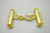 14K Gold Plated 40mm 4 Row Clasp [y529a]
