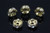 6mm Gold Plated Pink Crystal Rondelle Beads 10pcs. [y230a]