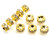 6mm Gold Plated Crystal Rondelle Beads 10pcs. [y230b]