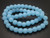 8mm Matte Aqua Quartz Round Beads 15.5" synthetic [8a70m]