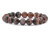 8mm Matte Agate Elastic Bracelet 7.5" natural [b3d30m]