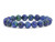8mm Matte Azurite Malachite Elastic Bracelet 7.5" natural dyed [b3r66m]