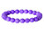 4mm Purple Magnesite Elastic Bracelet 7.5" [b1tp]