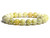 4mm Matte Yellow Serpentine Elastic Bracelet 7.5" natural [b1b33m]