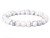 10mm White Turquoise Elastic Bracelet 7.5" stabilized [b4d23]