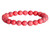 10mm Red Magnesite Elastic Bracelet 7.5" [b4tr]