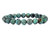 10mm Matte Africa Turquoise Elastic Bracelet 7.5" natural [b4r65m]