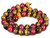 12mm Golden & Pink Tiger Eye Round Beads 15.5" dyed [12gyf]
