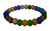 6mm Mix Matte Quartz Elastic Bracelet 7.5" synthetic [b2s13]