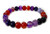 10mm Mix Agate Elastic Bracelet 7.5" dyed [b4s28]