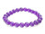 6mm Natural Amethyst Elastic Bracelet 6.6" [m2b]