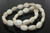 12x16mm White Magnesite Pear Beads 15.5" [t361w]