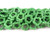 20mm Green Magnesite Flower Donuts Beads 15.5" [t364g]