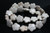 15mm White Magnesite Flower Beads 15.5" [t369w]