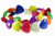 14mm Mix Magnesite Puff Heart Beads 15.5" [t399x]