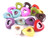 25x7mm Mix Magnesite Hollow Heart beads 15.5" [t410x]