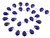 12x16mm Lapis Magnesite Pear Briolette Beads 18pcs. [t420l]