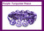 10mm Purple Magnesite Peace Beads 15.5" [t463p]