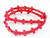 8x10mm Red Magnesite cross Beads 15.5" [t471r]