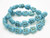 15mm Blue Magnesite Happy Face Beads 15.5" [t483b]