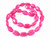 10x14mm Pink Magnesite Puff Oval Beads 15.5" [t537f]