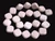 18mm Matte White Turquoise Puff Square Beads 15.5" stabilized [t5aw18m]