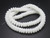 8mm White Quartz Rondelle Beads 15.5" [u90a76]